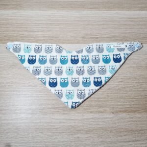 bavoir bandana Chouette