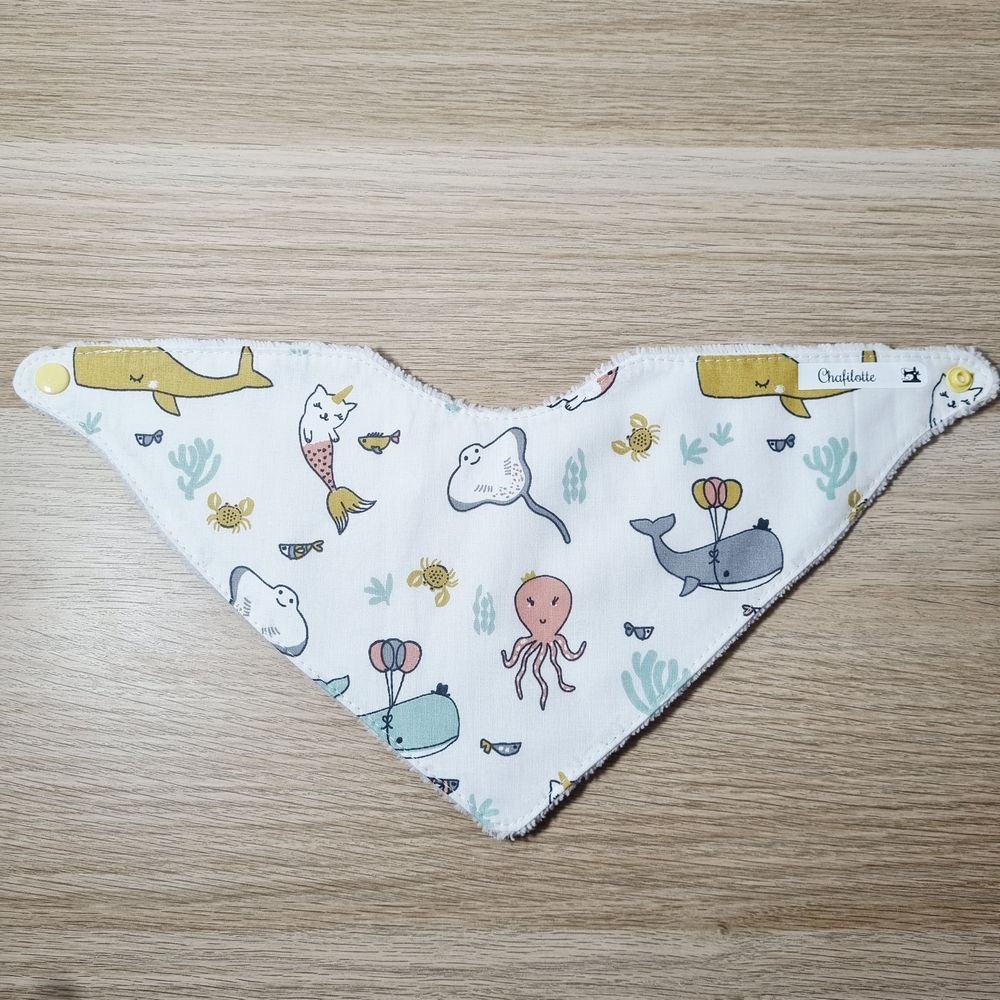 bavoir bandana Féerie marine