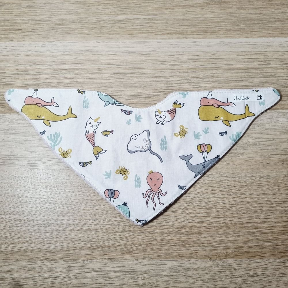 bavoir bandana Féerie marine