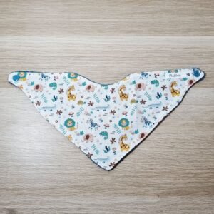 bavoir bandana animaux de la jungle
