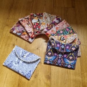 chouchou coton  papillons luna