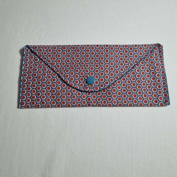 Pochette chéquier alvéoles