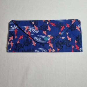 Pochette chequier poissons
