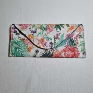 Pochette chéquier tropique