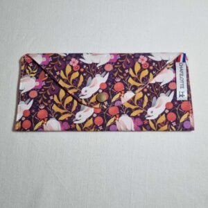 Pochette chéquier lapins