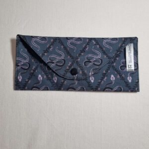 Pochette chéquier serpents