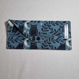 Pochette chéquier hiboux