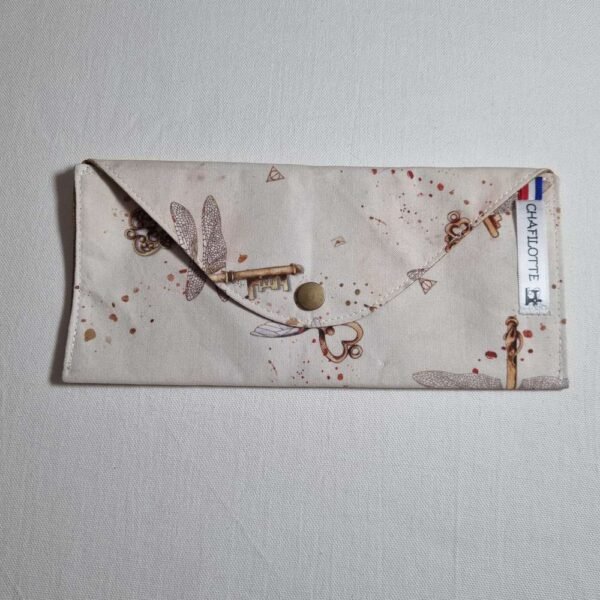 Pochette chéquier clés volantes