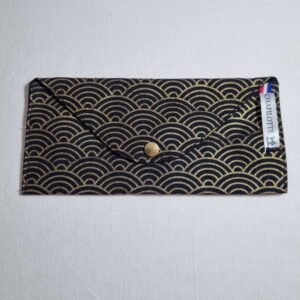 Pochette chéquier éventails
