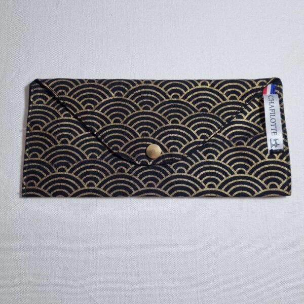 Pochette chéquier éventails