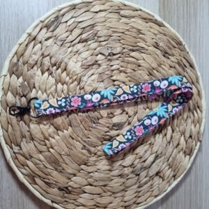 Porte clé dragonne grande Fleurs