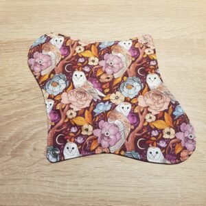 serviette hygiénique lavable chouettes