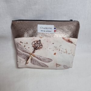 Pochette bicolore alveoles  cle volante
