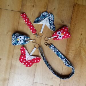 chouchou coton  papillons luna