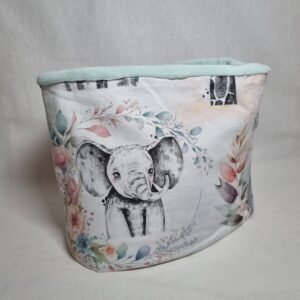 snood éléphant floral bleu