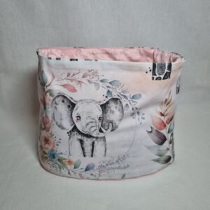 snood  éléphant floral rose