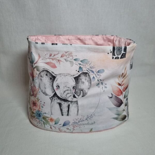 snood  éléphant floral rose