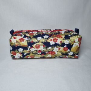 trousse école simple éventail fleuri