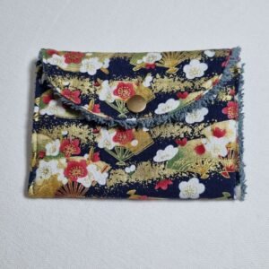 Pochette à savon evantail fleuri