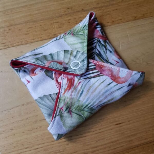 serviette hygiénique lavable flamingo – Image 3