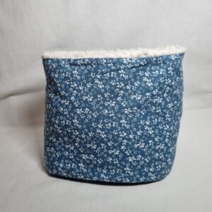 snood fleurs bleues