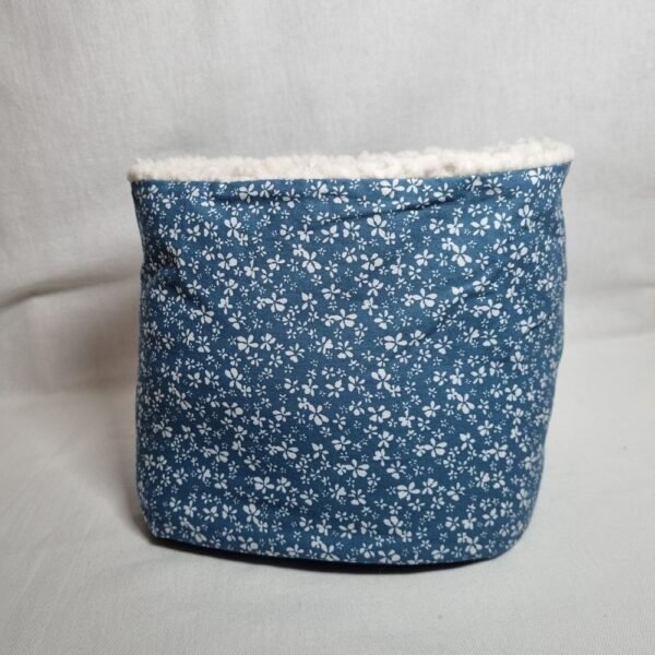 snood fleurs bleues