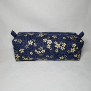 trousse école simple fleurs brillantes
