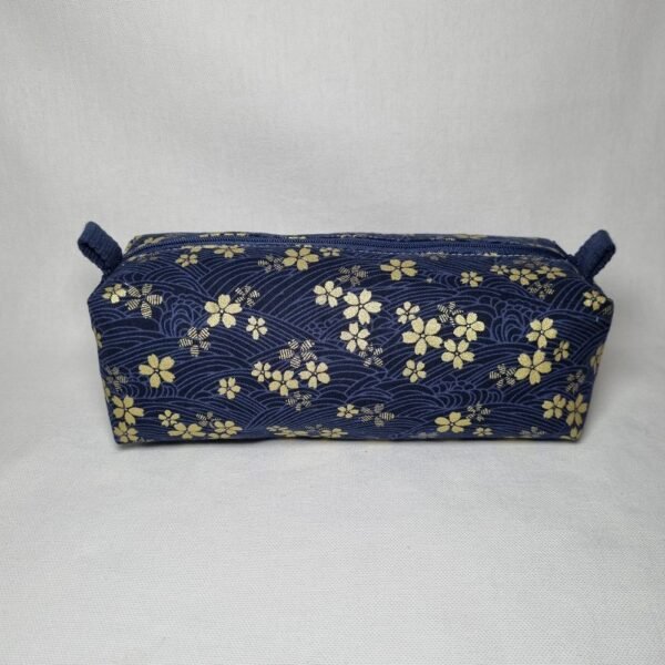 trousse école simple fleurs brillantes