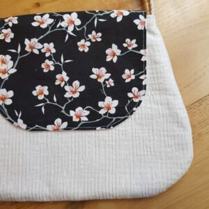 sac bandoulière enfant fleurs d'amandier