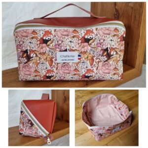 Trousse grande ouverture panda roux