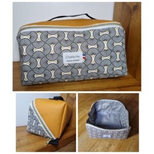 Trousse grande ouverture forme moutarde