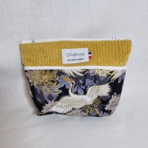 Pochette bicolore   grue