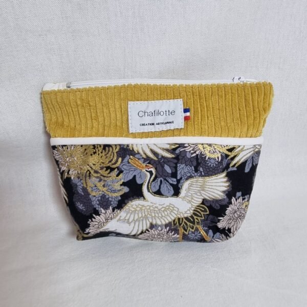 Pochette bicolore   grue