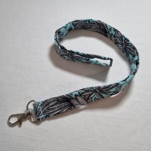 Porte clé dragonne grande jungle bleue