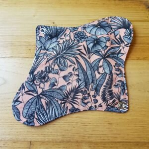 serviette hygiénique lavable jungle rose