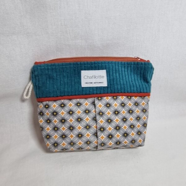 Pochette bicolore losange