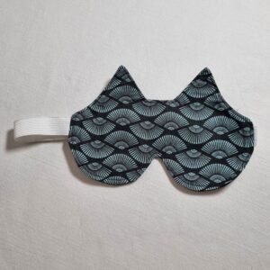 masque de nuit evantail bleu