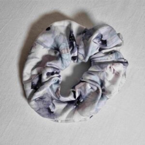 chouchou coton fleurs papillons de nuit
