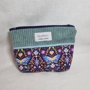 Pochette bicolore papillons nuit