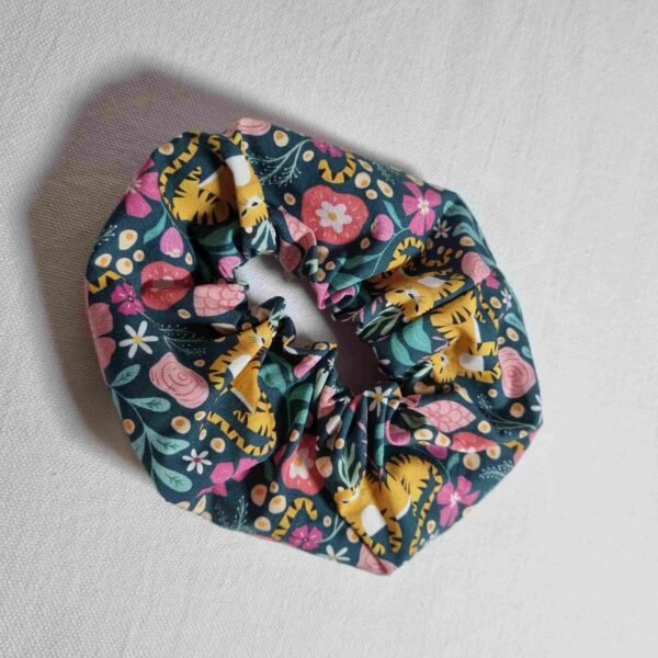 chouchou coton tigre