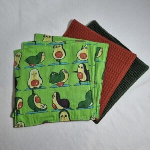 5 essuie-tout yoga avocado
