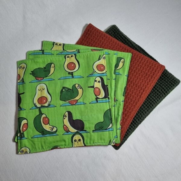 5 essuie-tout yoga avocado