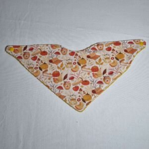 bavoir bandana tarte et potiron