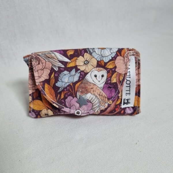 Pochette Range tétine chouette