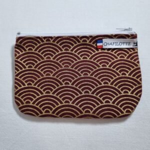 Pochette  éventail rouge