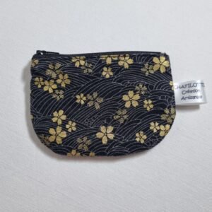 porte monnaie fleurs brillantes