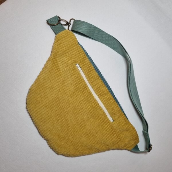 sac banane fleurs vertes et jaunes – Image 3