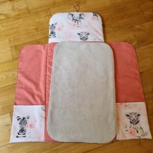 Matelas à langer jungle fleurs