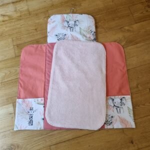 Matelas à langer bébé Savane rose