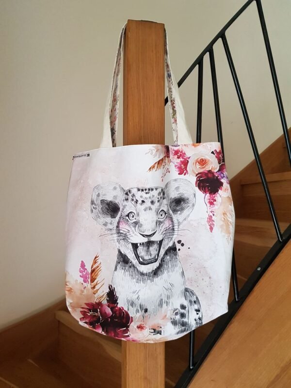 Sac cabas lion rose